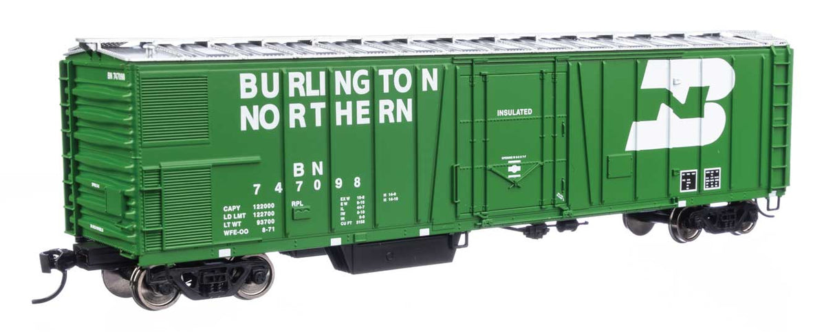 Walthers Mainline HO 910-3780 50' AAR Mechanical Refrigerator Car, Burlington Northern #747098