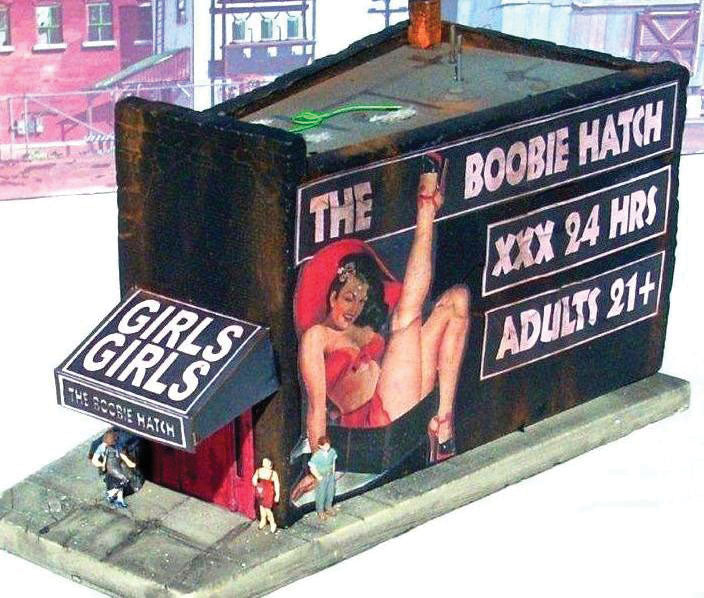 Downtown Deco N DD2019 Cast-Hydrocal Kit, The Boobie Hatch, 3 x 2" 7.6 x 5.1cm