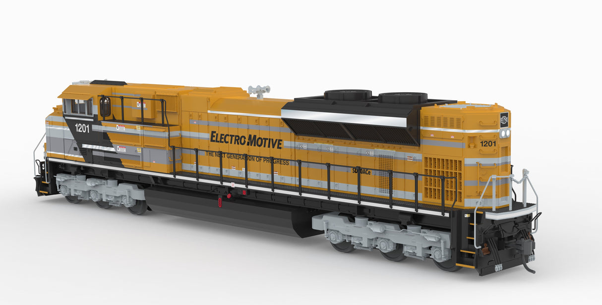 PREORDER Broadway Limited Imports HO 10430 EMD SD70ACe, EMD Demo 1201, Yellow Progress Rail, No-Sound / DCC-Ready