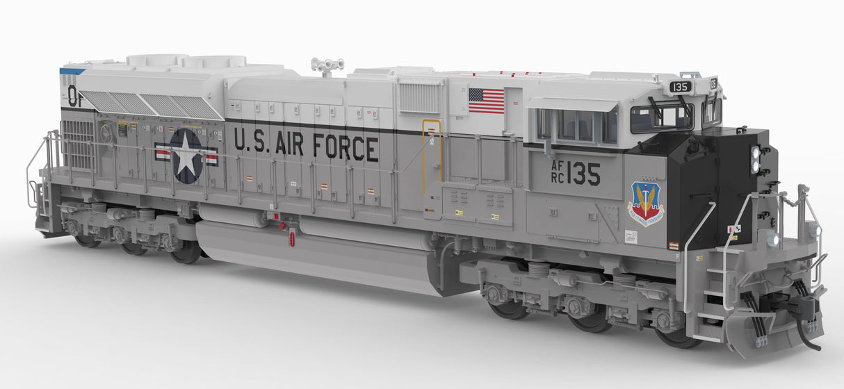 PREORDER Broadway Limited Imports HO 10444 EMD SD70ACe, US Air Force #135 Fantasy Paint, No-Sound / DCC-Ready