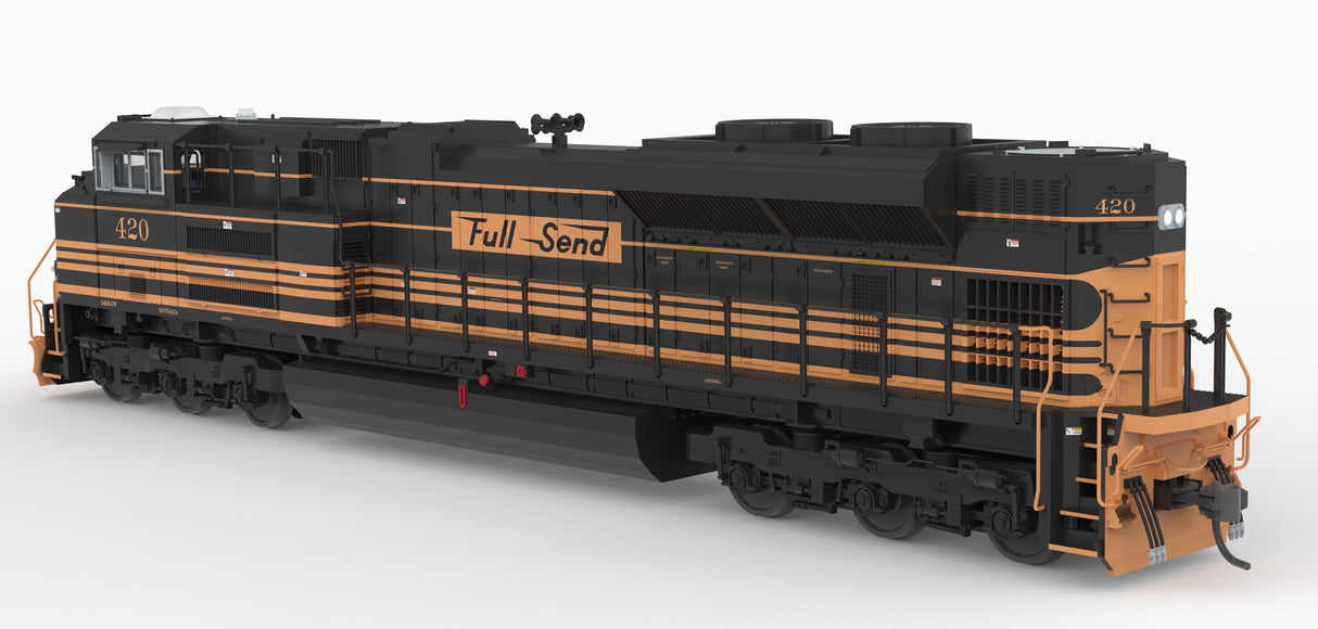 PREORDER Broadway Limited Imports HO 10457 EMD SD70ACe, 422, "Full Send" 5-Stripe Scheme, Paragon4 Sound/DC/DCC, w/ Smoke, HO (Hyce Tra