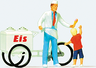 Preiser HO 28126 Ice Cream Man & Child