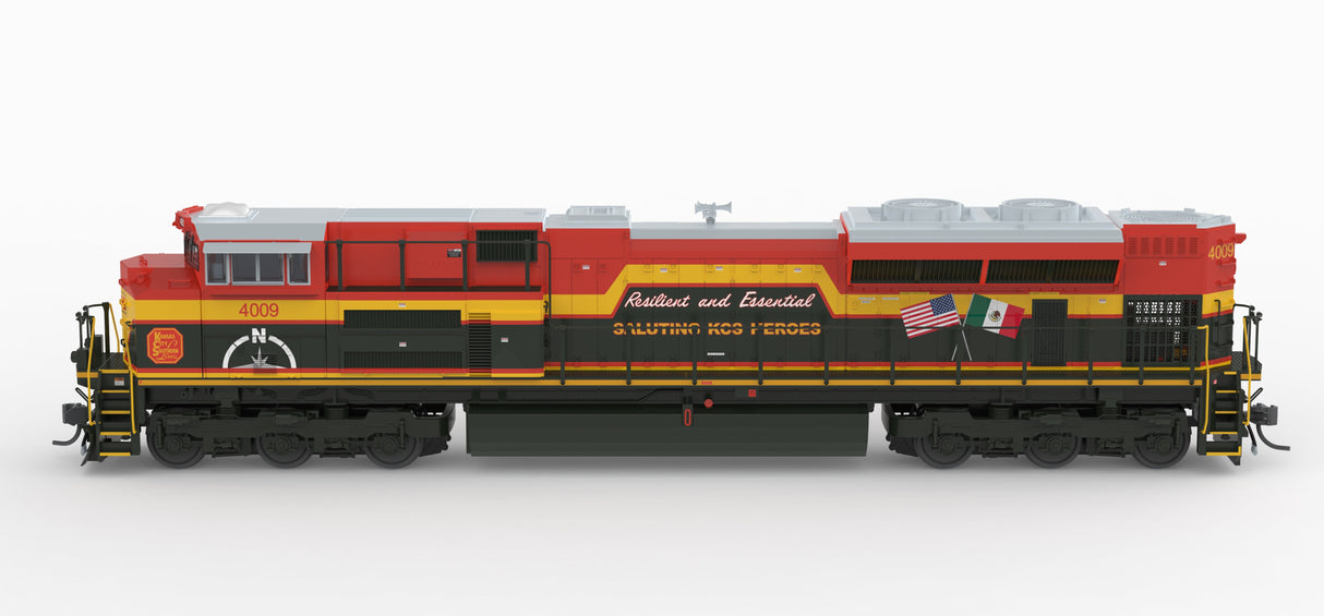 PREORDER Broadway Limited Imports HO 10433 EMD SD70ACe, Kansas City Southern 4009, "Heroes" Scheme, Paragon4 Sound/DC/DCC