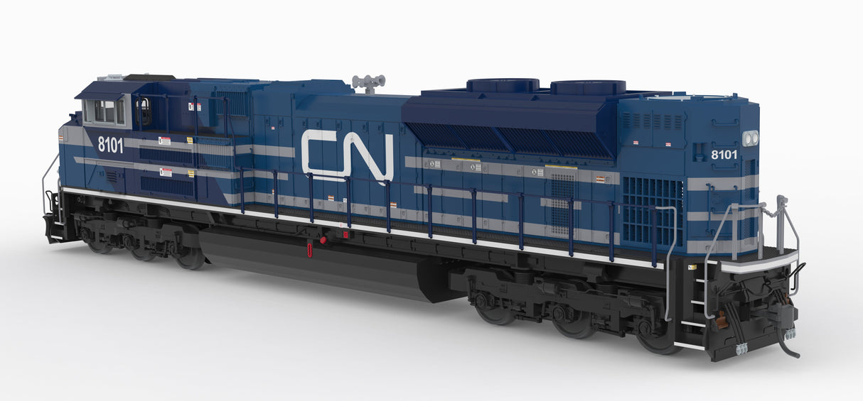 PREORDER Broadway Limited Imports HO 10428 EMD SD70ACe, Canadian National 8102, Blue & White, No-Sound / DCC-Ready