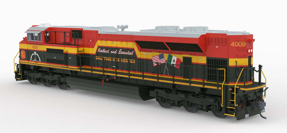 PREORDER Broadway Limited Imports HO 10433 EMD SD70ACe, Kansas City Southern 4009, "Heroes" Scheme, Paragon4 Sound/DC/DCC