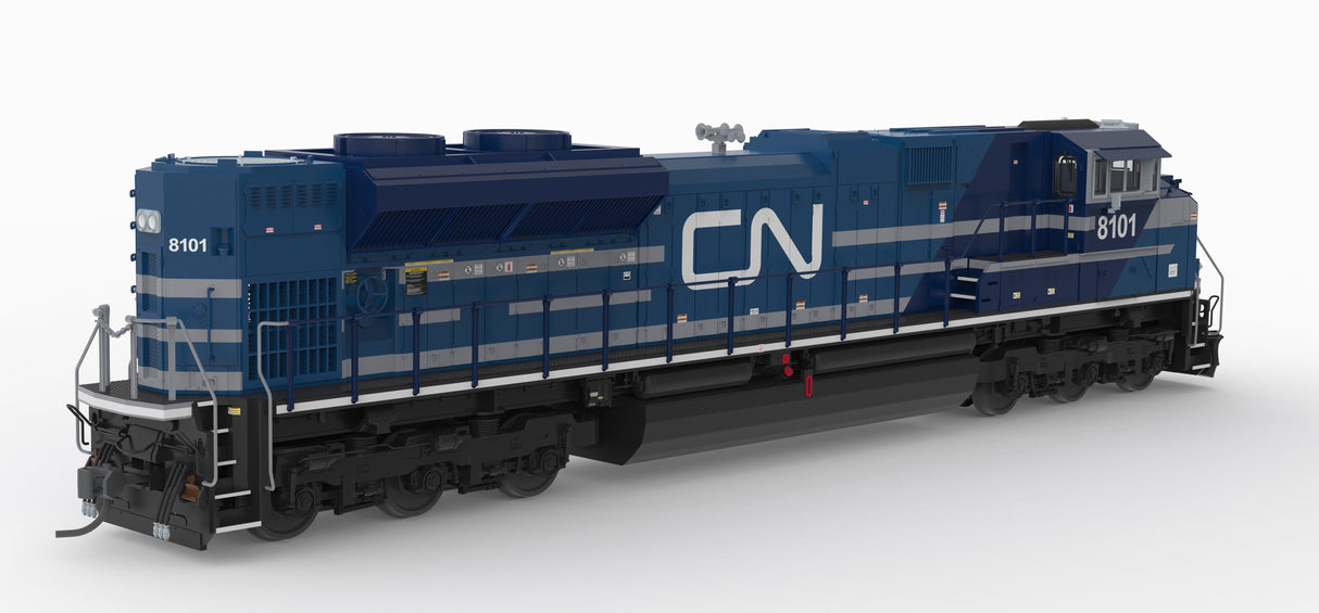 PREORDER Broadway Limited Imports HO 10428 EMD SD70ACe, Canadian National 8102, Blue & White, No-Sound / DCC-Ready