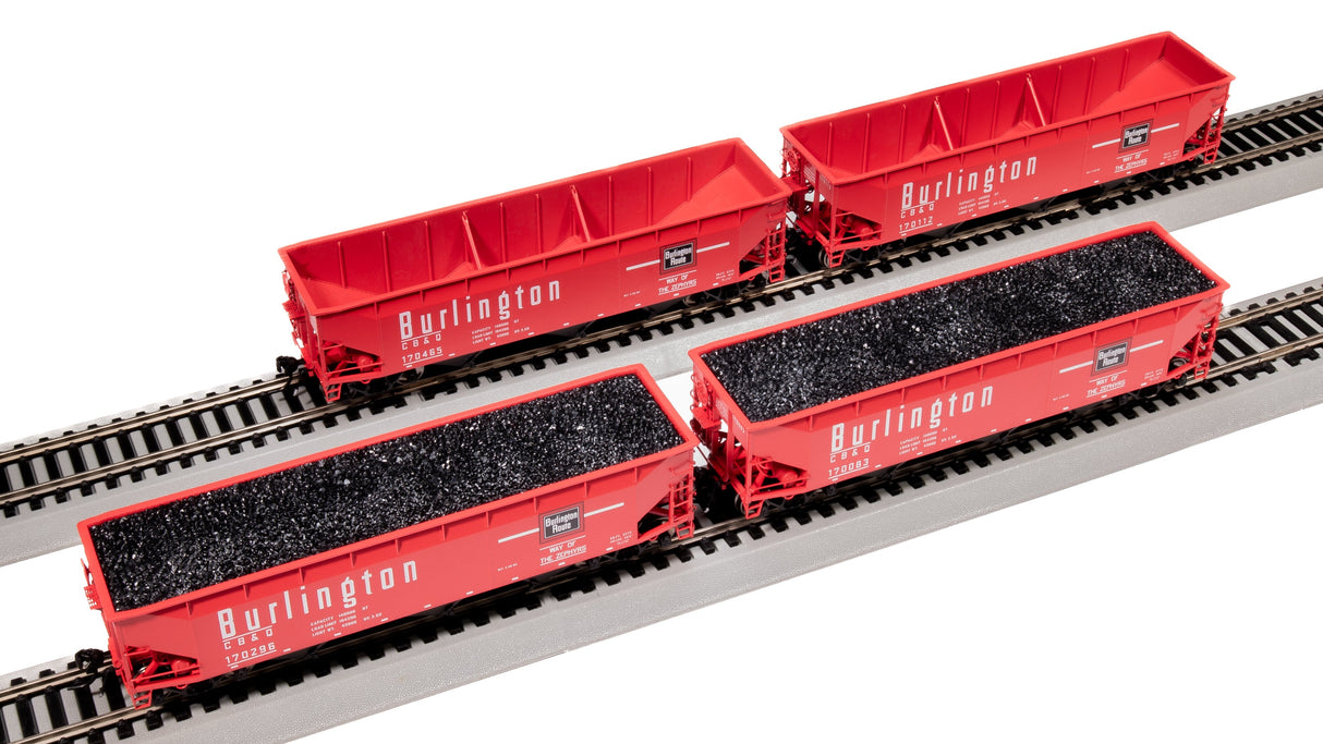Broadway Limited Imports HO 7372 AAR 70-Ton Triple Hoppers, Chicago Burlington and Quincy (4)