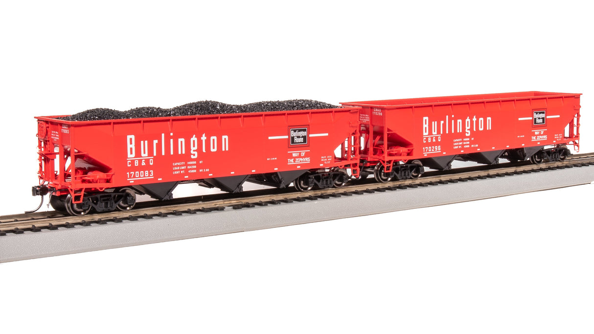 Broadway Limited Imports HO 7372 AAR 70-Ton Triple Hoppers, Chicago Burlington and Quincy (4)