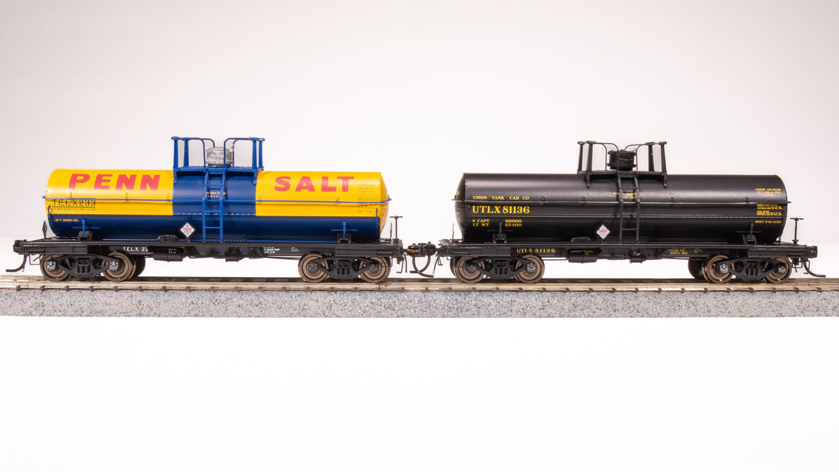 Broadway Limited Imports HO 7668 6,000 Gallon Tank Cars, Late 1950s Variety Pack C (2)