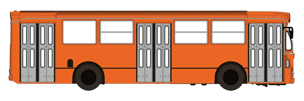 PREORDER Brekina HO 59950 1972 Fiat 418 Bus, Assembled, Orange, Gray
