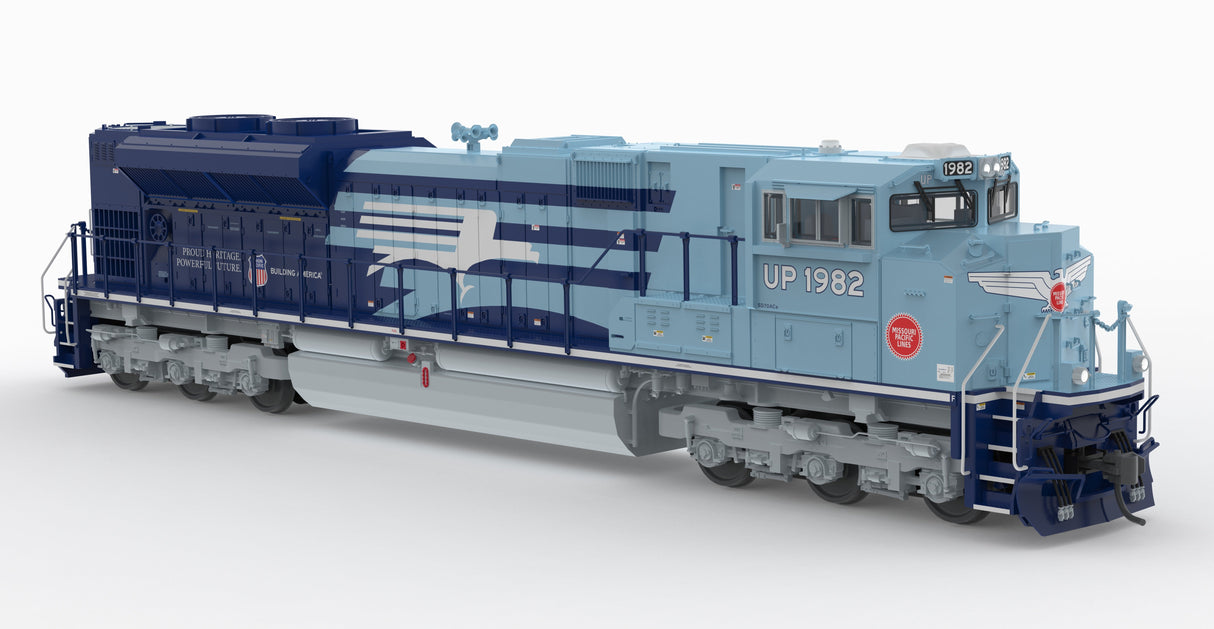 PREORDER Broadway Limited Imports HO 10440 EMD SD70ACe, Union Pacific 1982, Missouri Pacific Heritage livery, No-Sound / DCC-Ready