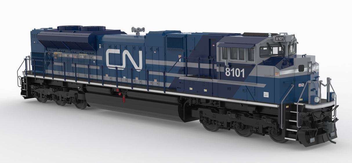 PREORDER Broadway Limited Imports HO 10428 EMD SD70ACe, Canadian National 8102, Blue & White, No-Sound / DCC-Ready