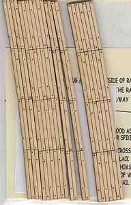 Blair Line HO 130 Laser-Cut Curved 2-Lane Wood Grade Crossing (2), 36" Radius