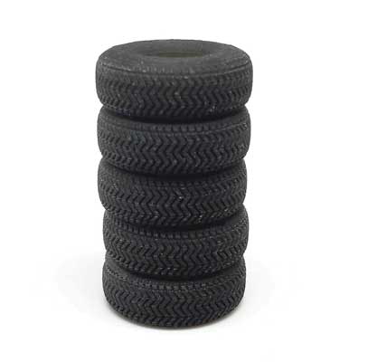 All Scale Miniatures HO 870972 Tire Stacks, Unpainted 3D Printed Parts (5)