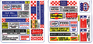Blair Line HO 157 Storefront & Advertising Signs, Feed & Seed Store