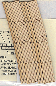 Blair Line HO 127 Laser-Cut Curved 2-Lane Wood Grade Crossing (2), 22" 55.9cm Radius