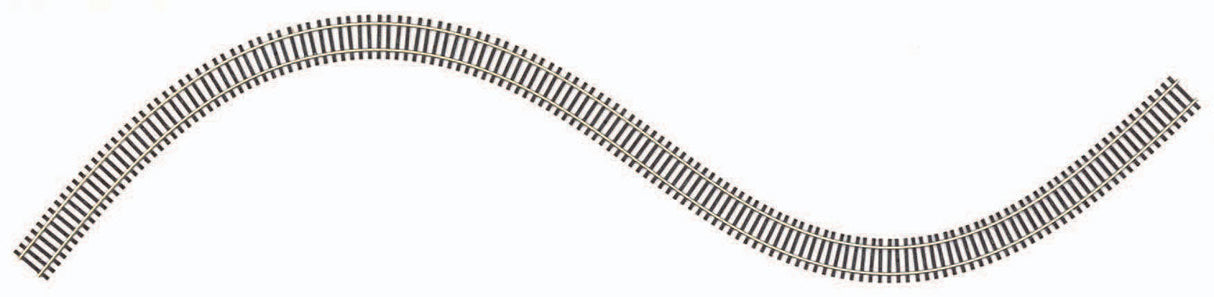 Atlas HO 500 Code 83 Flex Track, Brown Ties