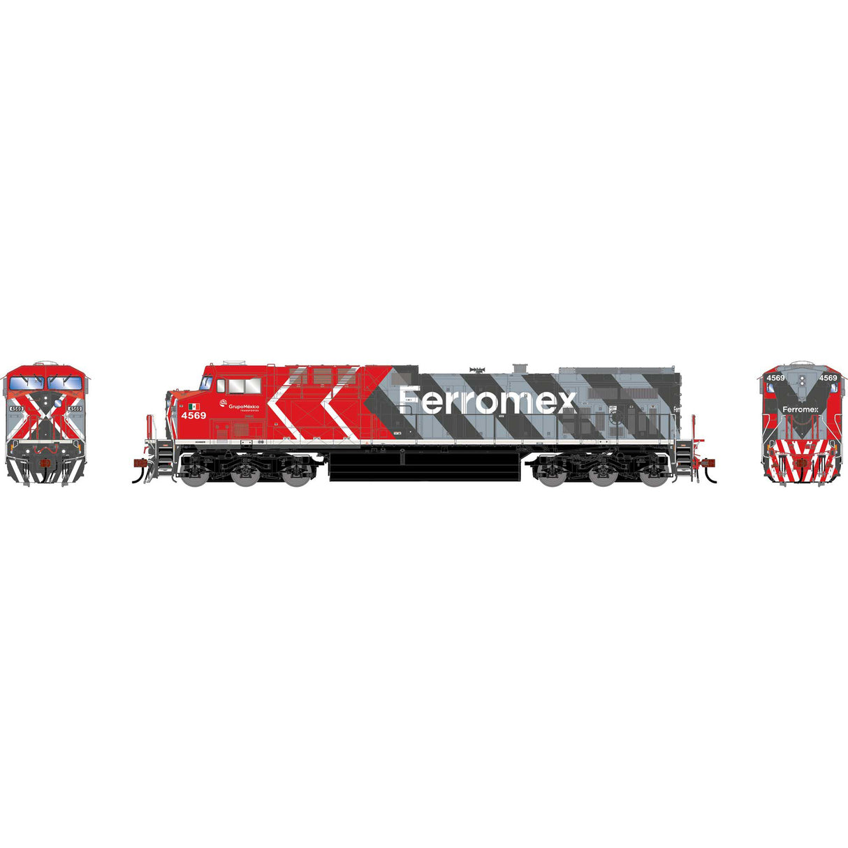 PREORDER Athearn Genesis HO ATHG-3128 GEN AC4400CW Locomotive, FXE 'Zebra' #4569