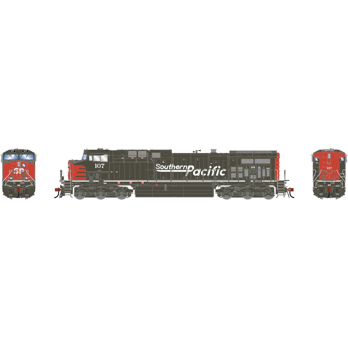 PREORDER Athearn Genesis HO ATHG-3135 GEN AC4400CW Locomotive, SP #107