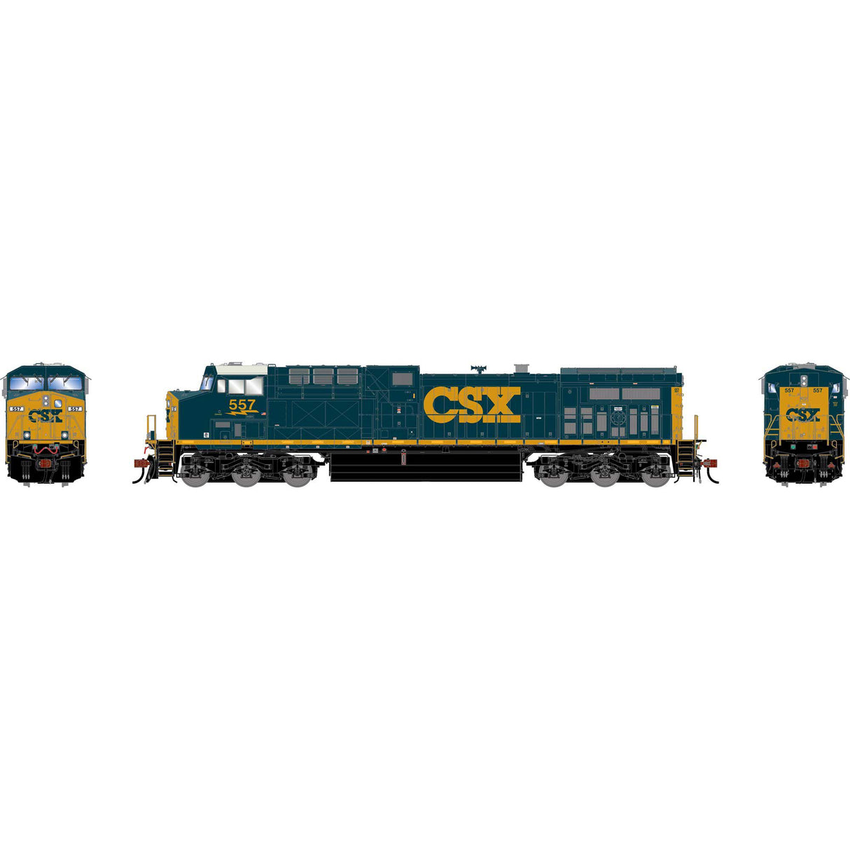 PREORDER Athearn Genesis HO ATHG-3145 GEN AC4400CW Locomotive w/DCC & Sound, CSXT 'YN3' #557