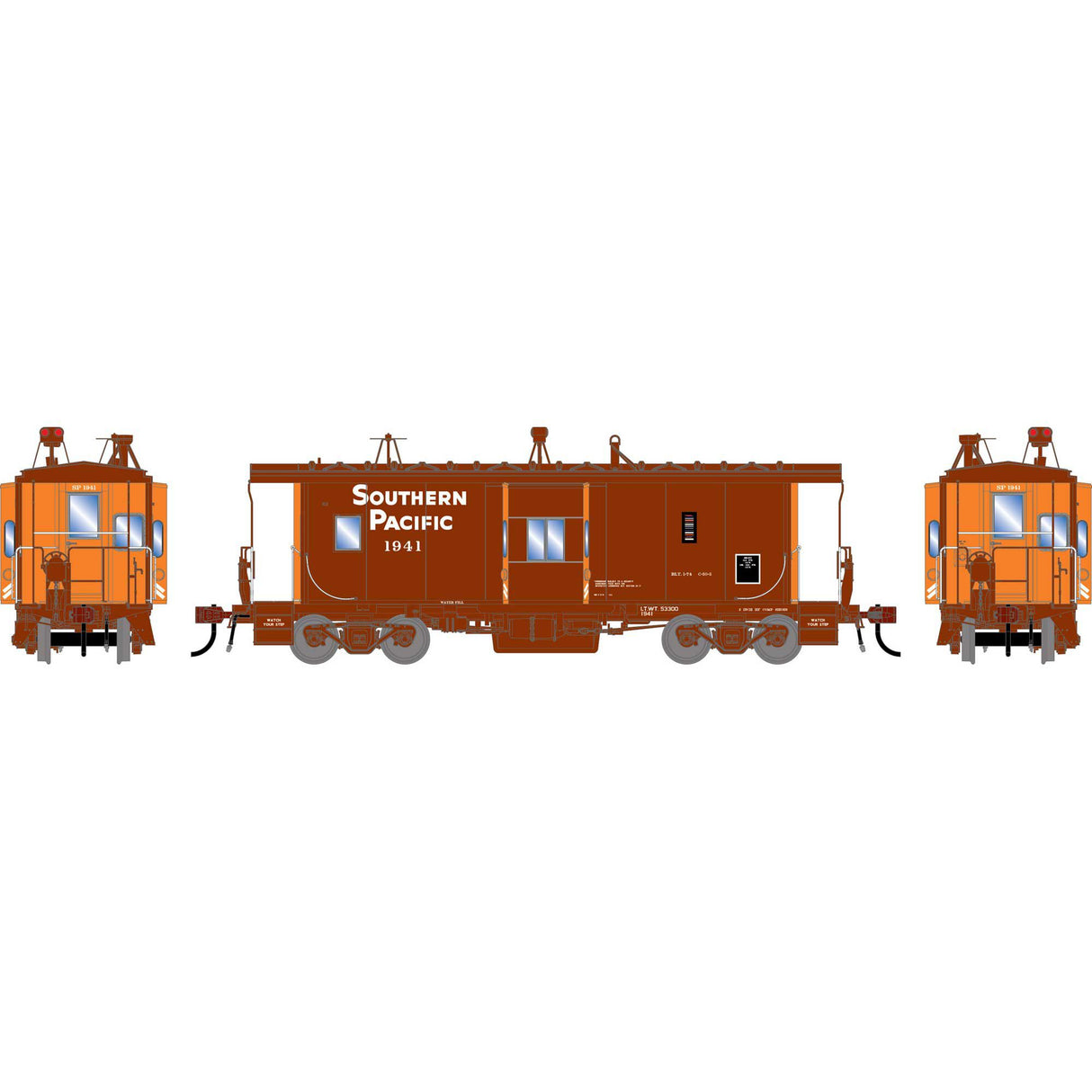 PREORDER Athearn Genesis HO ATHG-3194 GEN ICC Bay Window Caboose w/Lights, Early SP #1941
