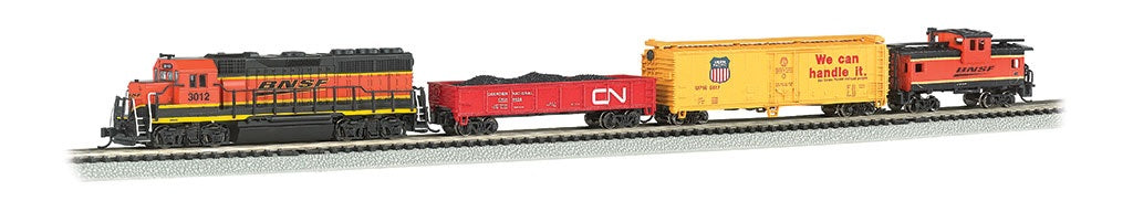 Bachmann N 24132 Roaring Rails Diesel Train Set, Burlington Northern Santa Fe (Sound and DCC Equipped)