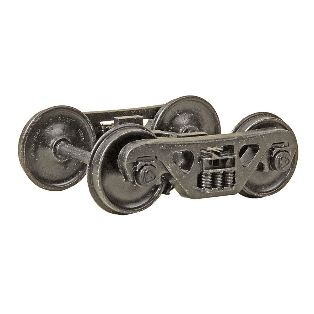 Kadee O #754 2-Rail A.S.F 100-Ton Roller-Bearing Metal Trucks with 36" Smooth Back Metal Wheels