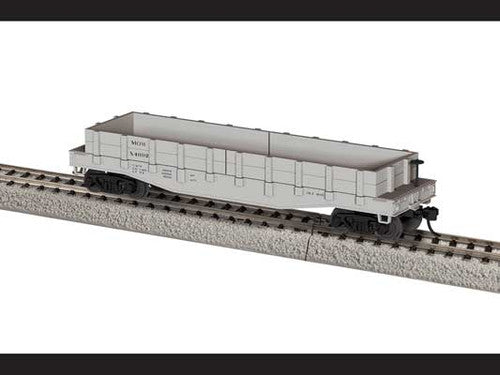 Lionel HO 2454280 40' Flatcar with Wood Sides (Gondola), Maintenance of Way #X4692