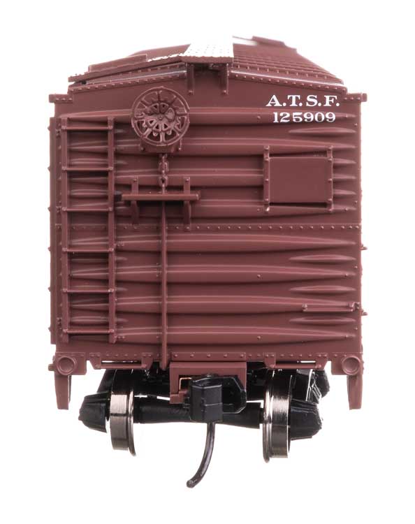 Walthers Mainline HO 910-40351 40' ARA Single Sheathed Boxcar with Dreadnaught Ends, Santa Fe #125909