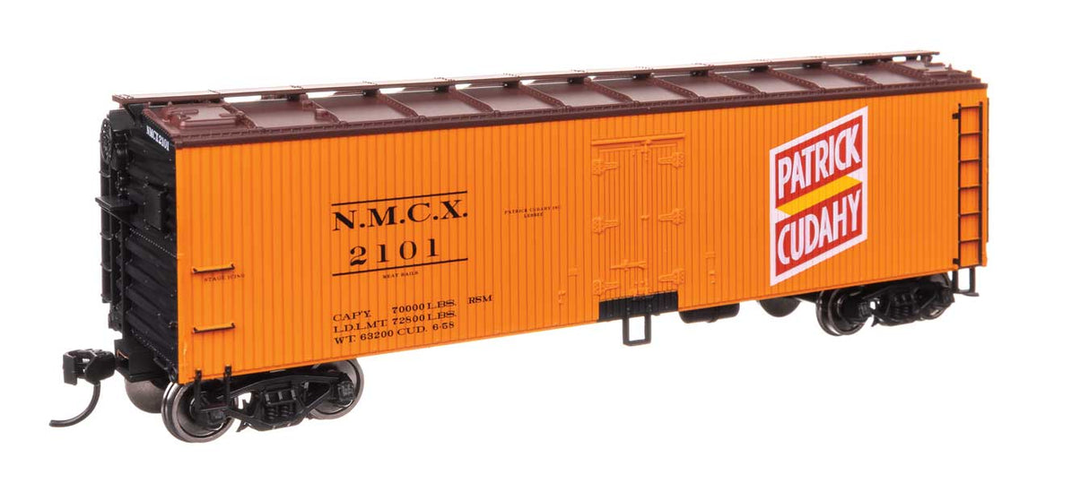 Walthers Mainline HO 910-41317 40' Wood Reefer with Steel ends, Patrick Cudahy NMCX #2101