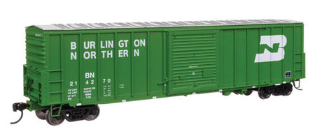 Walthers Mainline HO 910-46025 50' ACF Exterior Post Dreadnaught End Plate B Boxcar, Burlington Northern #214270 | 31.48