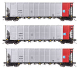 Walthers Mainline HO 910-56873 50' RD-4 Hopper 3-Pack, Commonwealth Edison COMX #9013, 9094, 9100