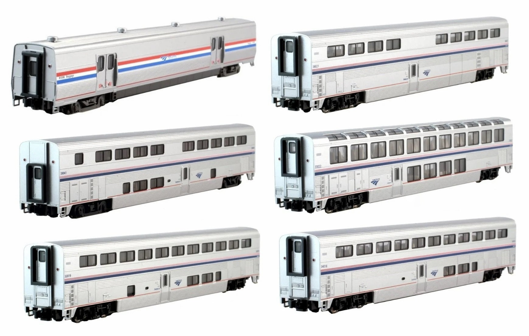 PREORDER Kato N 101789 Amtrak Superliner Phase VI 6-Unit