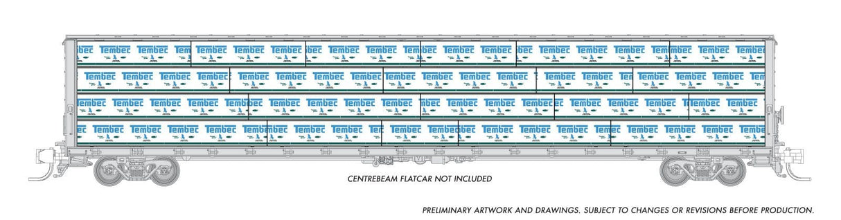 PREORDER Rapido N 102157 Centerbeam Lumber Load, Tembec | 13.46