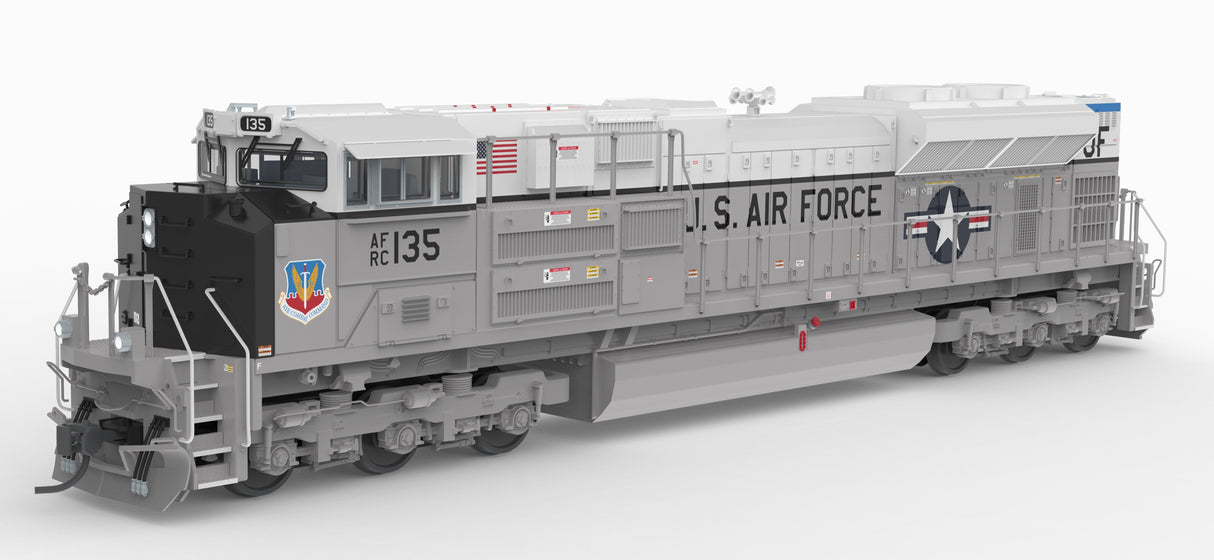PREORDER Broadway Limited Imports HO 10444 EMD SD70ACe, US Air Force #135 Fantasy Paint, No-Sound / DCC-Ready