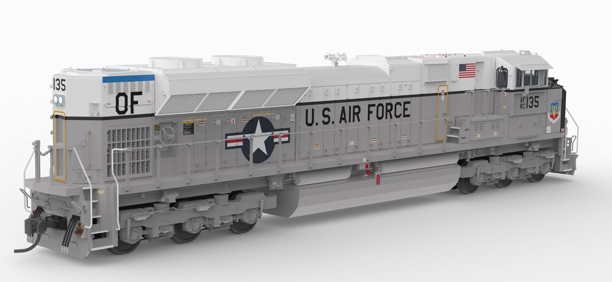 PREORDER Broadway Limited Imports HO 10443 EMD SD70ACe, US Air Force #135 Fantasy Paint, Paragon4 Sound/DC/DCC