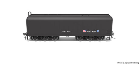 PREORDER Broadway Limited Imports HO 10571 DLMX 4219 Auxiliary Water Tender, "Let's Roll" ATSF, HO S