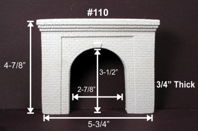 Monroe Models HO 110 Single-Track Tunnel Portal, Cut Stone