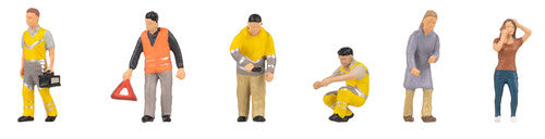 Faller HO 151712 ADAC Breakdown Assistance (6-Pack)