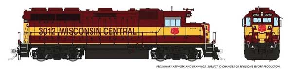 PREORDER Rapido HO 40533 EMD GP40 Lok, Wisconsin Central #3014 (DCC and Sound) | 332.45