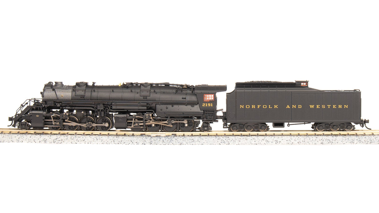 Broadway Limited Imports N 7222 Y6b 2-8-8-2 with 221 Tender, Norfolk and Western #2195