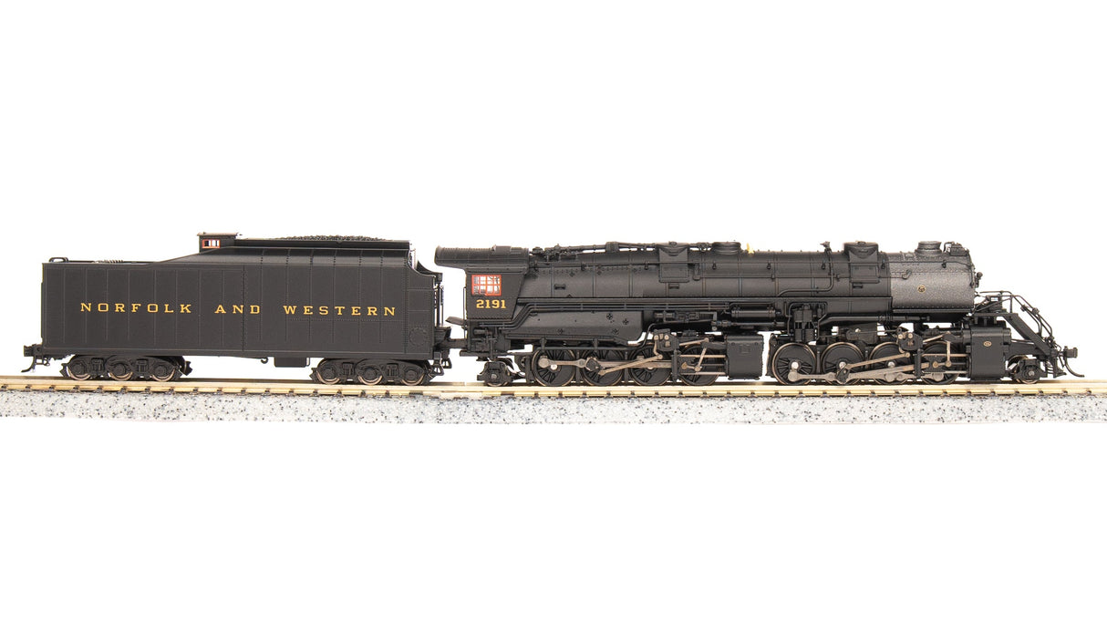 Broadway Limited Imports N 7222 Y6b 2-8-8-2 with 221 Tender, Norfolk and Western #2195