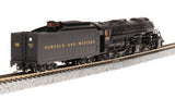 Broadway Limited Imports N 7222 Y6b 2-8-8-2 with 221 Tender, Norfolk and Western #2195