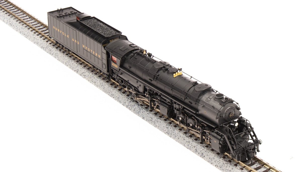 Broadway Limited Imports N 7222 Y6b 2-8-8-2 with 221 Tender, Norfolk and Western #2195