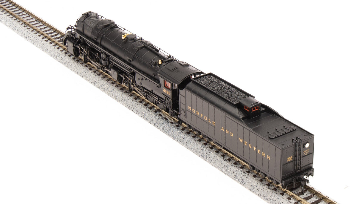 Broadway Limited Imports N 7222 Y6b 2-8-8-2 with 221 Tender, Norfolk and Western #2195