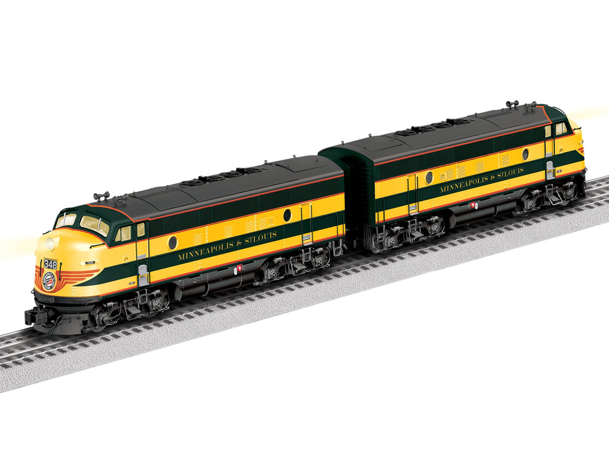 PREORDER Lionel O 2633210 3-Rail Legacy EMD F3 A-A Set, Minneapolis & St Louis #348A/348C (DCC & Sound Equipped) | 1,169.99