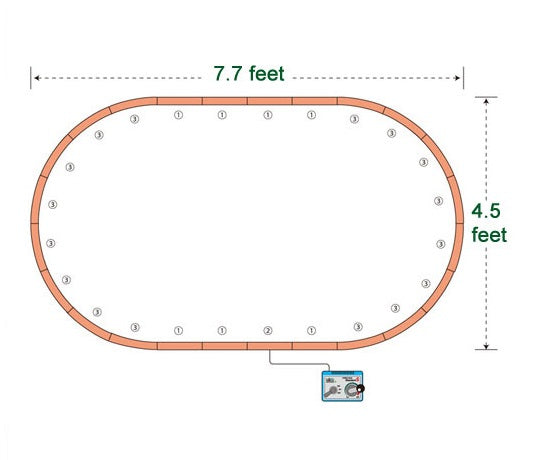 Kato HO 3-105 HM1 R670mm Basic Track Oval with Power Pack SX