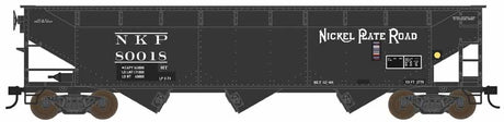 PREORDER Bowser HO 44132 70-Ton Offset 3-Bay Hopper, Nickel Plate Road #80015 (black)