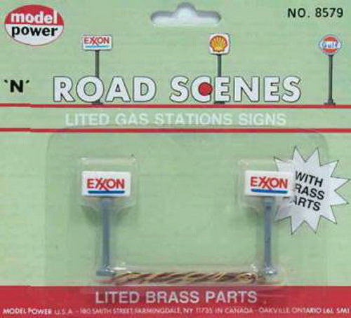 Model Power N 8579 Exxon Gas Station Signs (2)