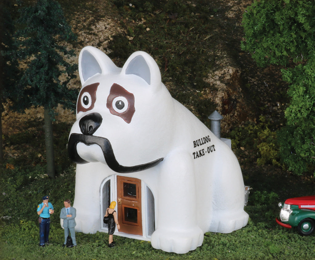 Bachmann SceneScapes HO 35212 Roadside USA Building, Bulldog Take-Out (Built-Up)